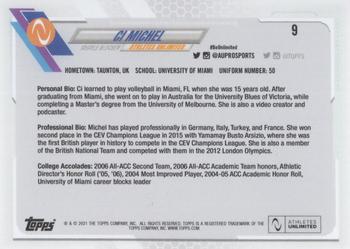 2021 Topps On-Demand Set #2 - Athletes Unlimited Volleyball #9 Ci Michel Back
